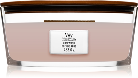 Woodwick Rosewood candela profumata con stoppino in legno (hearthwick)