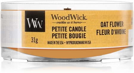 Woodwick Oat Flower bougie votive avec mèche en bois