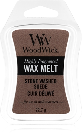 Woodwick Stone Washed Suede восък за арома-лампа