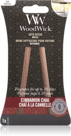 Woodwick Cinnamon Chai luftfrisker til bil Genopfyldning