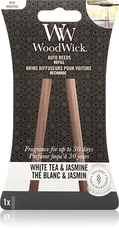 Woodwick White Tea & Jasmine aроматизатор за автомобил пълнител