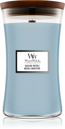 Woodwick Seaside Neroli Duftkerze   mit Holzdocht