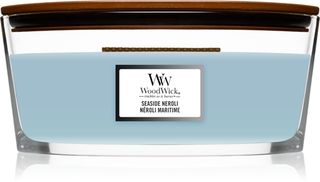 Woodwick Seaside Neroli mirisna svijeća s drvenim fitiljem (hearthwick)
