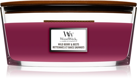 Woodwick Wild Berry & Beets bougie parfumée avec mèche en bois (hearthwick)