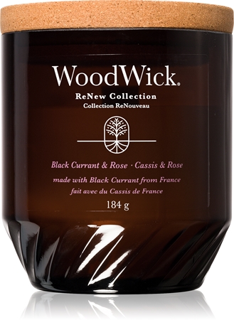Woodwick Black Currant & Rose tuoksukynttilä
