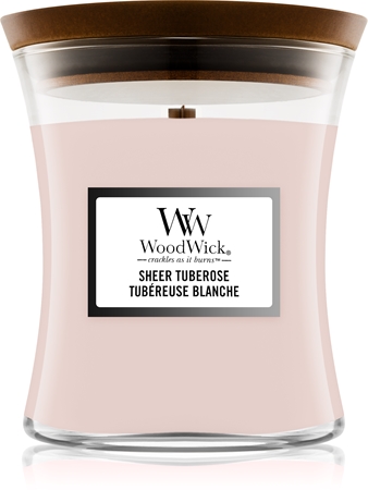 Woodwick Sheer Tuberose scented candle