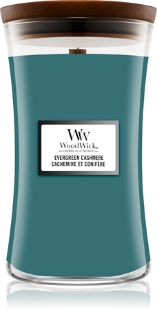 Woodwick Evergreen Cashmere vonná svíčka