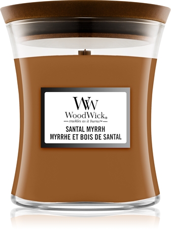Woodwick Santal Myrrh vonná sviečka