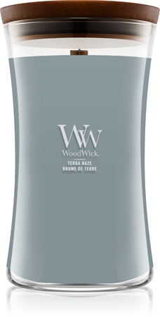 Woodwick Terra Haze Duftkerze mit Holzdocht