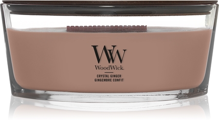 Woodwick Crystal Ginger Duftkerze mit Holzdocht