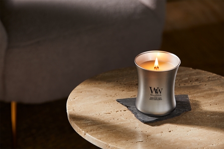 Woodwick Precious Metals Candescent Coast scented candle