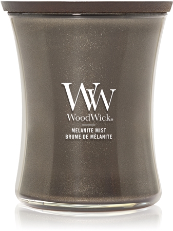 Woodwick Precious Metals Melanite Mist scented candle