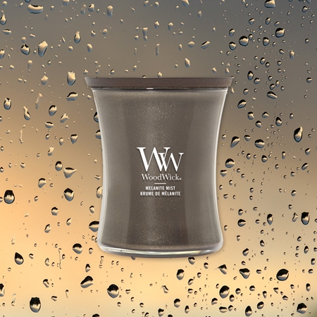 Woodwick Precious Metals Melanite Mist scented candle