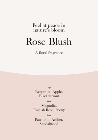Woodwick Rose Blush αρωματικό κερί με ξύλινο φιτίλι