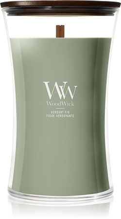 Woodwick Verdant Fig Duftkerze mit Holzdocht