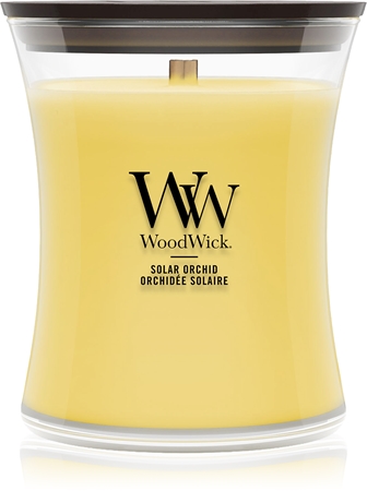 Woodwick Solar Orchid Duftkerze mit Holzdocht