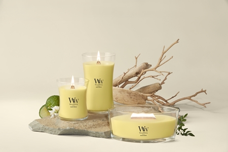 Woodwick Solar Orchid Duftkerze mit Holzdocht