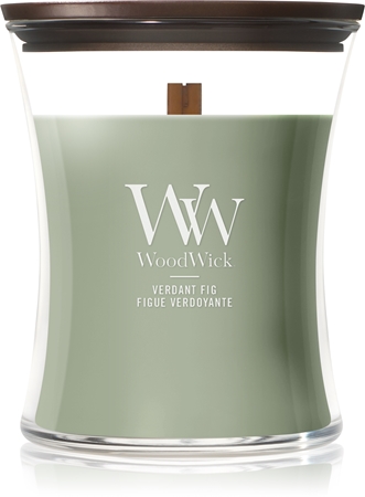 Woodwick Verdant Fig Duftkerze mit Holzdocht