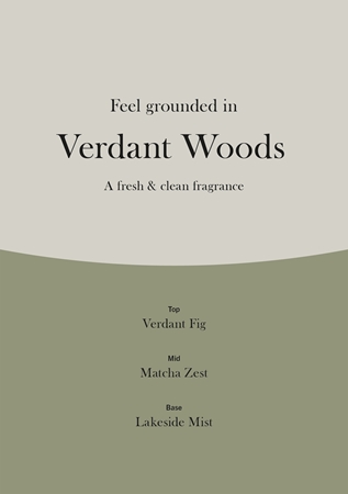 Woodwick Trilogy Verdant Woods Duftkerze mit Holzdocht