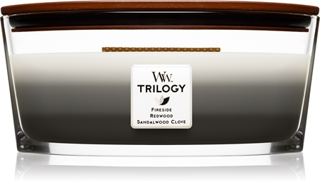 Woodwick Trilogy Warm Woods Duftkerze mit holzdocht (hearthwick)
