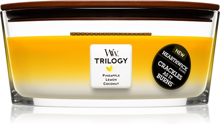 Woodwick Trilogy Fruits of Summer Duftkerze mit holzdocht (hearthwick)
