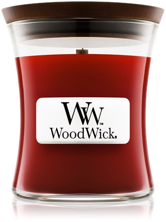 Woodwick Cinnamon Chai vonná svíčka s dřevěným knotem