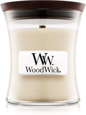 Woodwick Linen bougie parfumée avec mèche en bois
