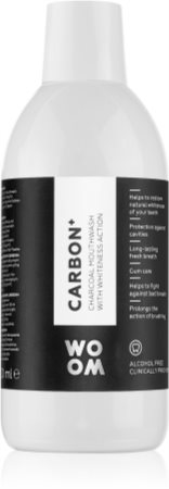 WOOM Carbon+ Mouthwash collutorio sbiancante al carbone attivo
