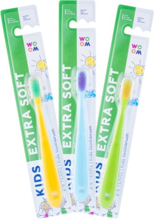 WOOM Toothbrush Kids Extra Soft Kinder Tandenborstel Extra Soft
