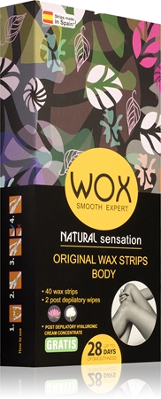 WOX Natural Sensation strisce depilatorie con cera per il corpo