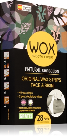 WOX Natural Sensation Enthaarungswachsstreifen für das Gesicht