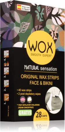 WOX Natural Sensation voskové depilační pásky na obličej