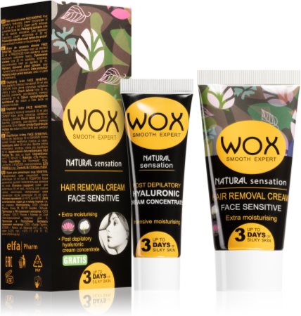 WOX Natural Sensation Hair Removal Cream for Face 