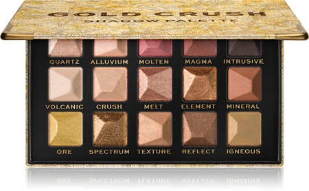 XX by Revolution GOLD CRUSH paletka očních stínů