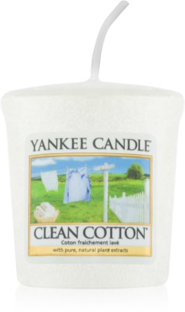 Yankee Candle Clean Cotton mala mirisna svijeća bez staklene posude