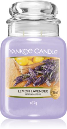Yankee Candle Lemon Lavender candela profumata Classic piccola