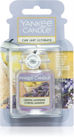 Yankee Candle Lemon Lavender gaisa atsvaidzinātājs automašīnai ar pakarināšānas iespēju
