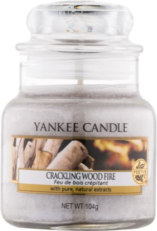 Yankee Candle Crackling Wood Fire scented candle Classic Mini