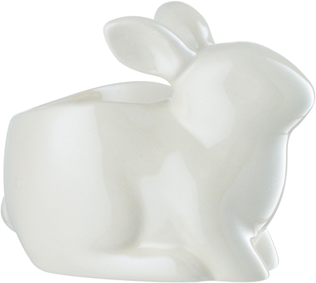Yankee Candle Pearlescent White Bunny Ceramic Tea Light Holder