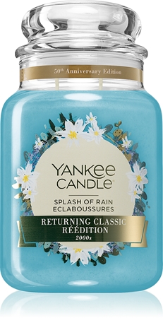 Bougie Parfumée Yankee Candle 'Coton Fraîchement Lavé' - Grand Format Jarre, Longue Durée - Mélange De Cires De Soja