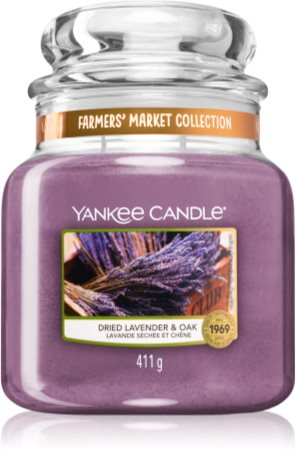 Yankee Candle Dried Lavender & Oak candela profumata Classic grande