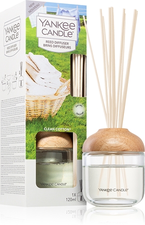 Yankee Candle Clean Cotton diffuseur d'huiles essentielles avec recharge