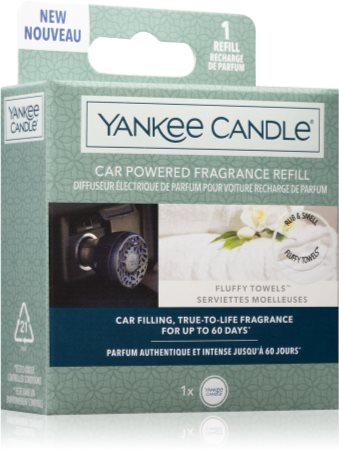 Yankee Candle Fluffy Towels deodorante per auto ricarica