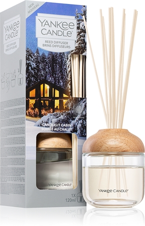 Yankee Candle Candlelit Cabin diffuseur d'huiles essentielles avec recharge