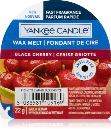 Yankee Candle Black Cherry kausēts vasks