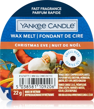 Yankee Candle Christmas Eve wosk do aromaterapii