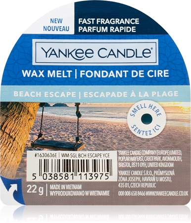Yankee Candle Beach Escape wachs für aromalampen