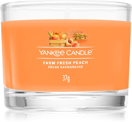 Yankee Candle Grilled Peaches & Vanilla - Candela Profumata Con Aroma Di Pesche Grigliate E Vaniglia - Foto 3