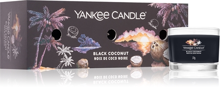 Coconut candlestick in black main image 1