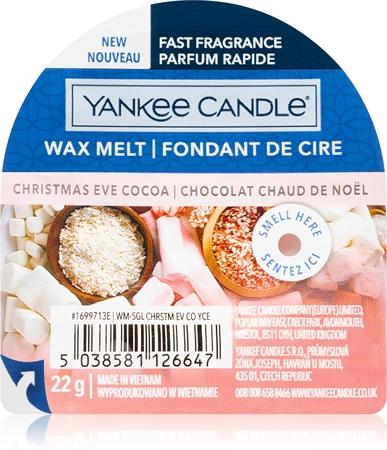 Yankee Candle Christmas Eve Cocoa ceară pentru aromatizator